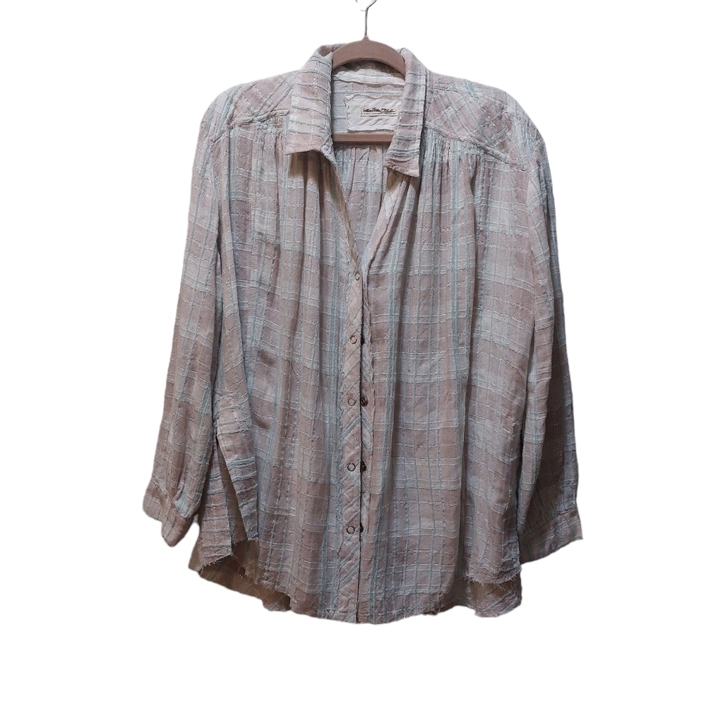 We the Free Ladies Long Sleeve Button Front Top- size XS